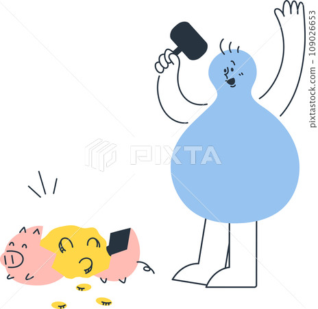 一個有積蓄的男人的插圖 一個有積蓄的男人的插圖 109026653