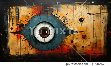 The abstract background in the form of a monster looks violent. The abstract background in the form of a monster looks violent. 109026769