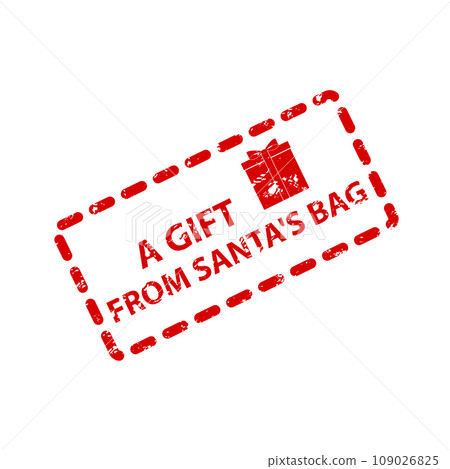 Gift from santa bag rubber stamp Gift from santa bag rubber stamp 109026825