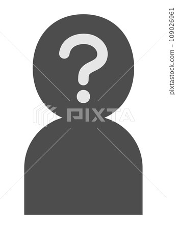Question mark anonymous person icon 109026961