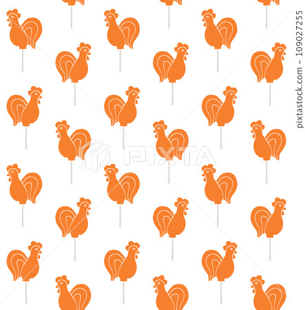 Vector seamless pattern of different candy roaster Vector seamless pattern of different candy roaster 109027255