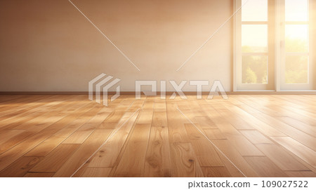Empty room with wooden floor Empty room with wooden floor 109027522