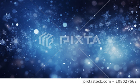 Snowflakes blur winter background Snowflakes blur winter background 109027662