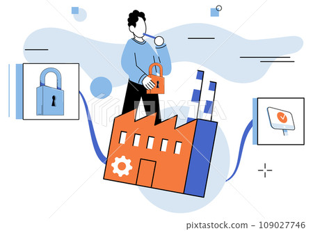 Malware spyware virus. Vector illustration. An attack by trojccompromise security system Effective protection software is essential for defending against malware and spyware The danger hackers 109027746