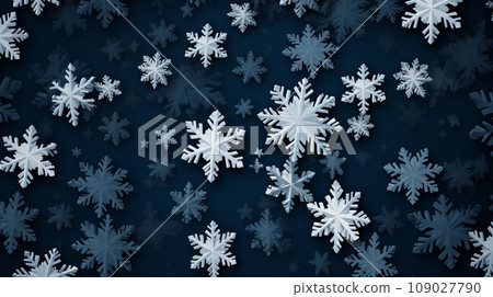 Snowflakes blur winter background Snowflakes blur winter background 109027790