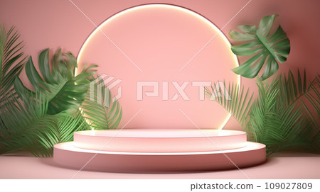 Podium background minimal pastel  109027809