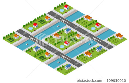 Isometric modules of the modern 3D city Isometric modules of the modern 3D city 109030010