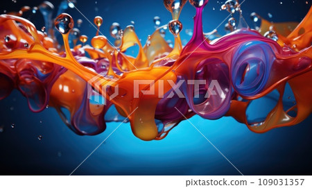 Inspired by the beauty of ink drops, stunning array of colors and shapes Inspired by the beauty of ink drops, stunning array of colors and shapes 109031357