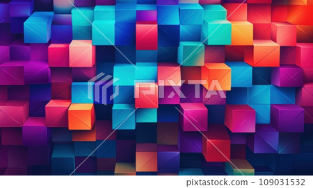 a colorful and intricate pattern of geometric shapes a colorful and intricate pattern of geometric shapes 109031532