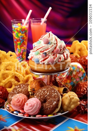 The delicious and indulgent carnival food takes center stage The delicious and indulgent carnival food takes center stage 109031534