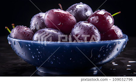 ripe plums in the bowl ripe plums in the bowl 109032796