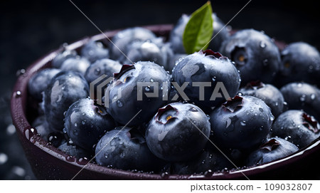 Close-up background. Fresh Blueberry Background Close-up background. Fresh Blueberry Background 109032807