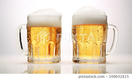 Two light beer mugs Two light beer mugs 109032815
