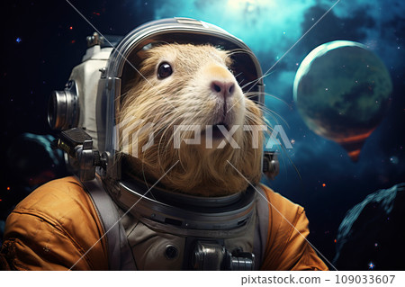 Capybara in an astronaut costume Capybara in an astronaut costume 109033607