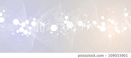 Quantum processing. Deep learning artificial intelligence. Future new technology for business or science presentation. Vector background Quantum processing. Deep learning artificial intelligence. Future new technology for business or science presentation. Vector background 109033901