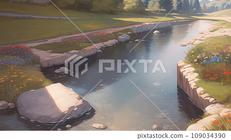 River flow River flow 109034390