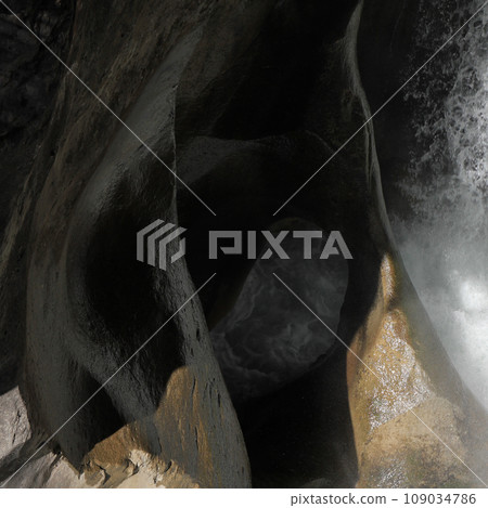 Glacier mill in the Dudhkoshi river, Nepal. 109034786