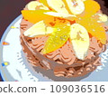 1 whole delicious looking chocolate cake 109036516