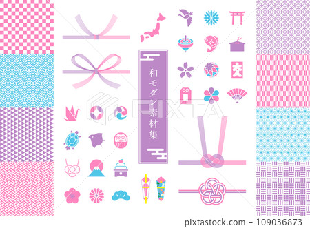 A collection of Japanese-style modern design materials 109036873