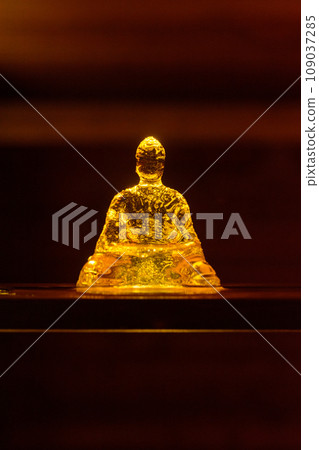 Golden Buddha in the dark Golden Buddha in the dark 109037285