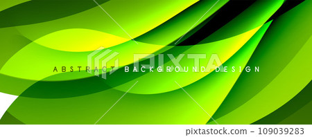 Simple fluid color gradient abstract background with dynamic wave line effect. Vector Illustration For Wallpaper, Banner, Background, Card, Book Illustration, landing page 109039283