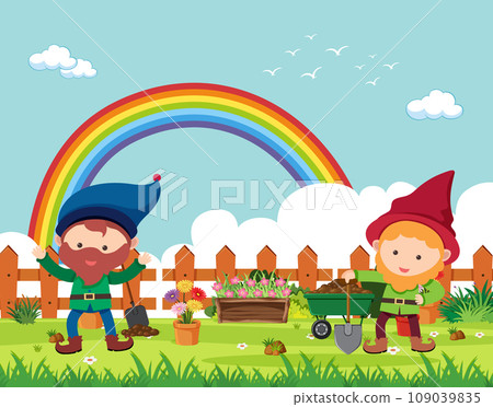 Dwarf Gardening in Rural Nature Landscape Dwarf Gardening in Rural Nature Landscape 109039835