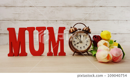 word text mom with space background mother's day concept 109040754