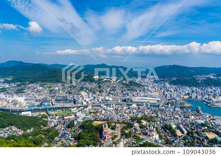 View from Mt. Inasa Observation Deck Nagasaki cityscape [Nagasaki City] 109043036