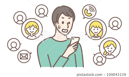 A man is confused because there are too many people on a matching app 109043139