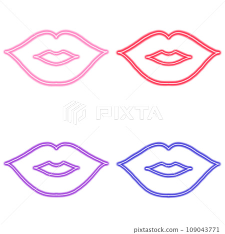 Illustration of kiss mark 109043771