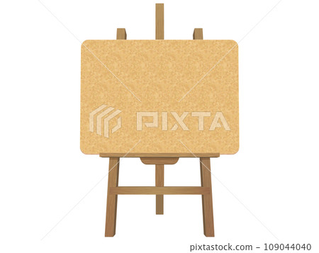 Illustration of corkboard and easel 109044040