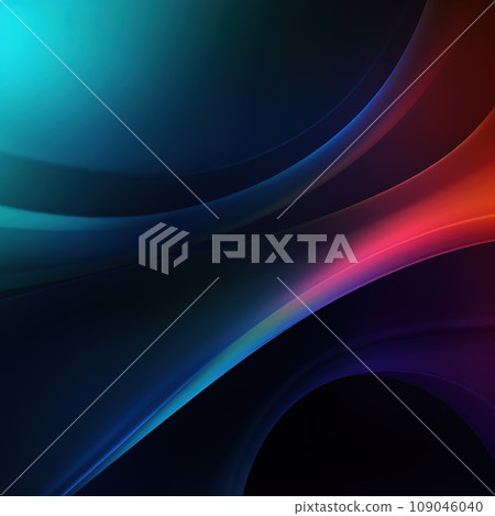 Abstract colorful waves on a dark background. 109046040