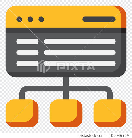 Sitemap Icon. Digital marketing concept. Flat icon Sitemap Icon. Digital marketing concept. Flat icon 109046509