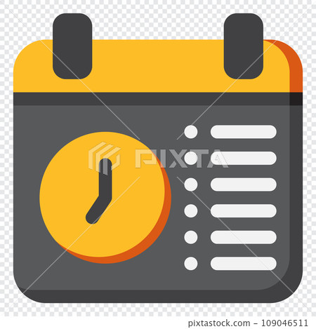 Schedule Icon. Digital marketing concept. Flat icon Schedule Icon. Digital marketing concept. Flat icon 109046511