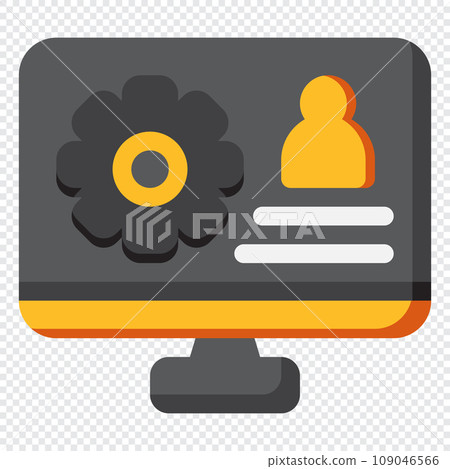 Service Icon. Digital marketing concept. Flat icon Service Icon. Digital marketing concept. Flat icon 109046566