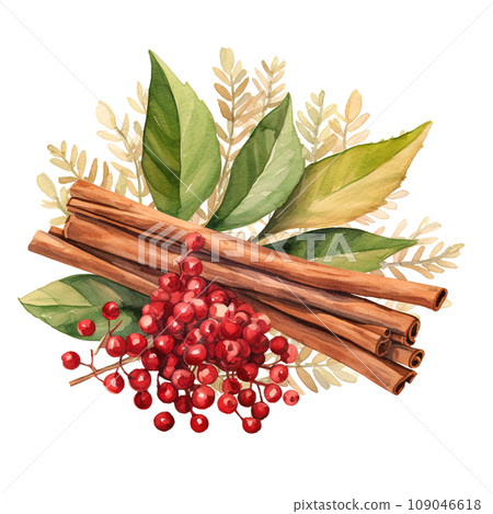 Festive Watercolor Christmas Potpourri Clipart with Pine Cones and Ornaments, Perfect for Holiday Decorations and Seasonal Crafts, Isolated on Transparent Background, Ai generative Festive Watercolor Christmas Potpourri Clipart with Pine Cones and Ornaments, Perfect for Holiday Decorations and Seasonal Crafts, Isolated on Transparent Background, Ai generative 109046618