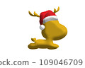 reindeer character cartoon animal on white background 109046709