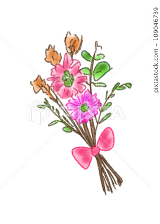 可愛的乾燥花插畫 可愛的乾燥花插畫 109046739