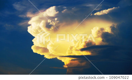 Majestic scenery of clouds at dusk Majestic scenery of clouds at dusk 109047022