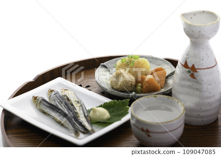 Sake and sake snacks Sake and sake snacks 109047085