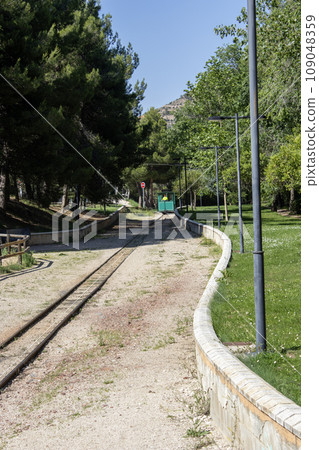 Train track of the Utrillas mining museum 109048359