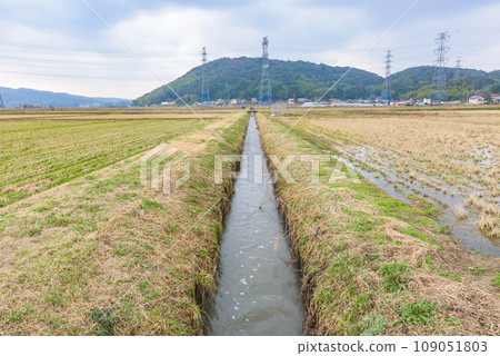 背景資料：島根縣松江市典型的農業運河 109051803
