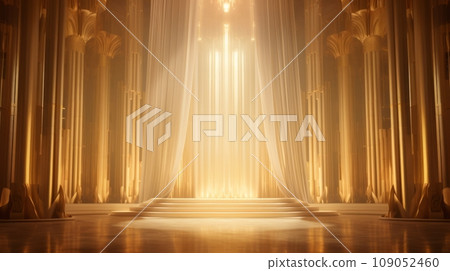 A dignified hall inspired by a throne: AI work 109052460