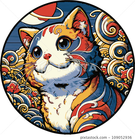 Illustration of a cat that can be used as an icon 109052936