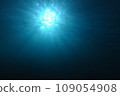 The sun looking up from the ocean floor 109054908