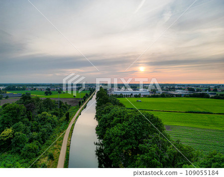 Sunset Serenity by the Canal Sunset Serenity by the Canal 109055184