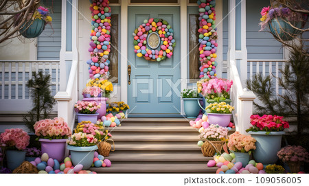 Colorful Easter home decoration. 109056005