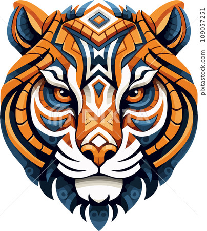 Vector ornamental ancient wolf, dog head illustration. Abstract historical mythology dog or wolf head logo. Good for print or tattoo Vector ornamental ancient wolf, dog head illustration. Abstract historical mythology dog or wolf head logo. Good for print or tattoo 109057251