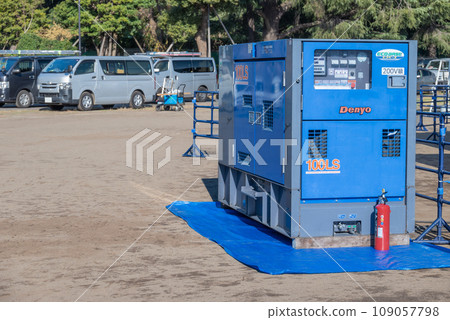 Generator installed at the event venue Generator installed at the event venue 109057798