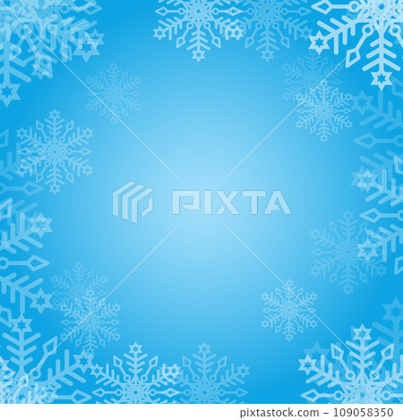 Winter snow background with snowflakes and sparks. Snowfall on a blue background. Winter snow background with snowflakes and sparks. Snowfall on a blue background. 109058350
